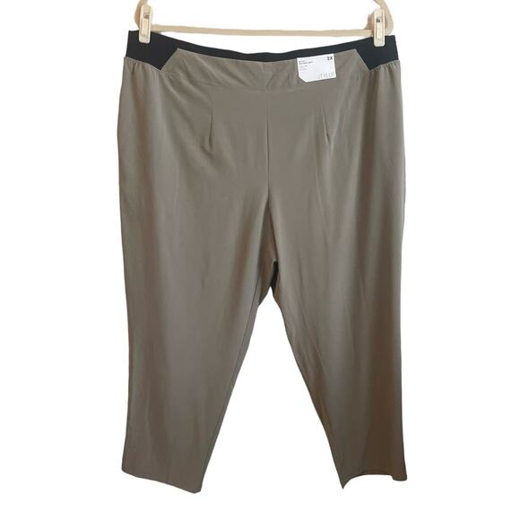 Stylus Mens Quick Dri‎ Jogger Pants 2X Khaki Straight Leg Lightweight Active - Picture 1 of 10